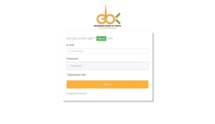 EBK Graduate Engineers Recruitment Portal screenshot